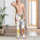 thumbnail image 2 of Fotbe Cartoon Monkey Pantalones de Pijama para Hombre, Pantalones de Dormir, Pantalones de Casa con Cintura Ajustable y Bolsillos-3X-Large, 2 of 6