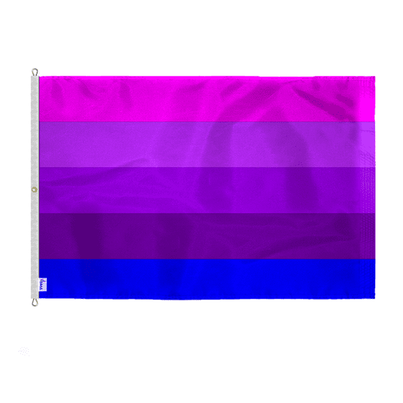 AGAS Large Transexual Alt Pride Flag 8x12 Ft - Double Sided Printed 200D Nylon - Rope Thimble Brass Grommet Stitched Edges Fade Proof Sharp Colors - Large Size Indoor/Outdoor Transgender Alt flag