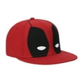 thumbnail image 3 of Marvel Deadpool Big Face Design Logo Embroidered Snapback Hat, 3 of 6