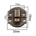 thumbnail image 2 of 5/12set Jewelry Box Hasp Clasp Suitcase Wood Chest Cabinet Decorative Lock Latch, 2 of 5