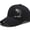 Baseball Cap-Black, variant on Solid Black Adult Baseball Cap, Skeleton Bass Fish & Fishing Hook Embroidery Adjustable Dad Hat, Lightweight Outdoor Fishing Sun Hat for Men Women