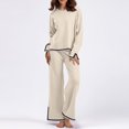 thumbnail image 4 of Lindreshi Womens 2 Piece Outfit Summer Women Summer Pants Printing Short Sleeved Shirt Casual Two Piece Suit, 4 of 6