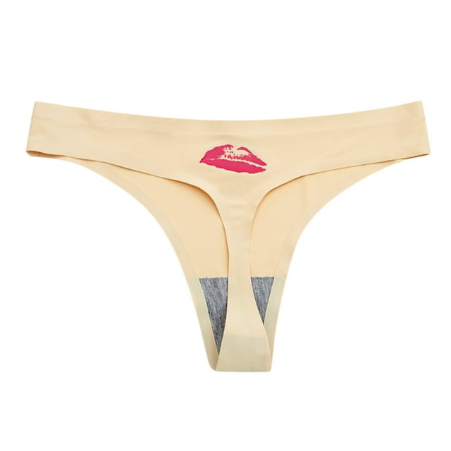 Culotte String Femme Aguichant Mode Délicate Culotte Femme Culottes Impression Lèvres Aguichant String sous-Vêtement