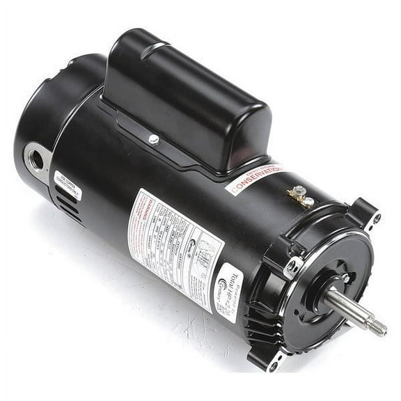 Pool Pump Motor, Capacitor-Start/Run, 2 HP, 56J Frame, 3,450 Nameplate RPM