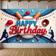 thumbnail image 6 of Baseball Theme Banner for Sports Party Celebration Indoor Event, 6 of 9