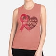 thumbnail image 2 of What a Warrior Looks Like Women's Muscle Tank 2X-Large Desert Pink, 2 of 5