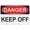 Warning Sign 5, variant on Metal Hanging Plate Horizontal Sign MEN AT WORK, Waterproof, Fade and Scratch Resistant, safety signs, equipment Warning signs, etc - DANGER SIGN Style 30x40cm