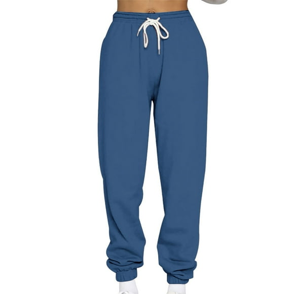RKSTN Womns Pants Casual Loose Sports Sweatpants Ankle Banded Trousers Gradient Fleece Pants Lightweight Soft Workout Pants