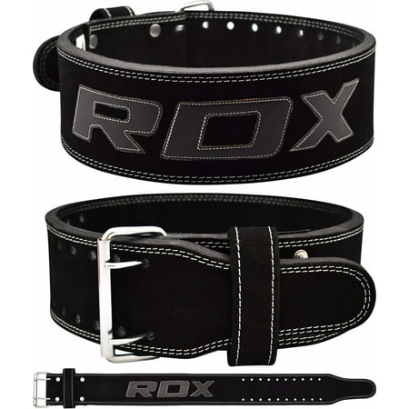 RDX Leather Gym Weight Lifting Belt Nubuck Powerlifting - Walmart.com