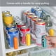 thumbnail image 5 of KIMISS - Dispensador Organizador de Latas para Refrigerador Plástico Transparente Contenedor de Alimentos Enlatados Recipiente de Almacenamiento con Tapa para Congelador ANGGREK  Otros, 5 of 8