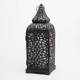 thumbnail image 5 of Richland Black Moroccan Temple Metal Lantern, 5 of 6