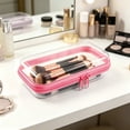 thumbnail image 5 of RUIG Clear Hard Plastic Zipper Case, Double Zippers Hard Pouch, Portable Travel Organizer Bin Clear Makeup Bag for Toy Storage, Snack Bag, Cosmetics, Diaper Bag, Toiletry Bag, 5 of 7