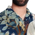 thumbnail image 5 of Cat Men's Poplin Casual Printed Button Down Short Sleeve Summer Beach Shirts Unisex, 5 of 6