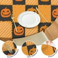 thumbnail image 4 of Halloween Dinner Party Tablecloth - Elastic Waterproof Fitted Cover with Vintage Spooky Art,52 inch Round Elastic Tablecloth, 4 of 7