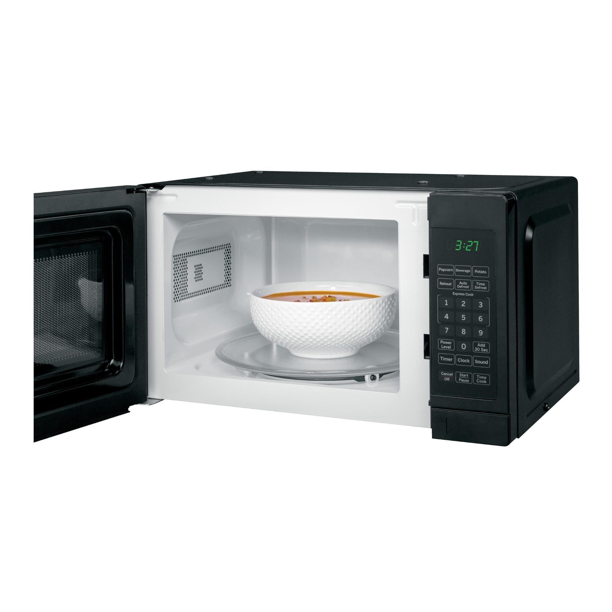 Ge 0.7 Cu.Ft. Countertop Microwave Oven, Black