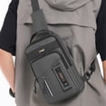 thumbnail image 4 of Iumwxz Sac à Main Bandoulière Sac de Poitrine Sangle Réglable Organisateur de Rangement Portable Multi-Couches Résistant à l'Eau Multi-Poches Mode Sport Voyage Polyvalent Léger 1 Pack Gris, 4 of 9