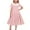 Pink, variant on Cethrio Summer Dresses for Girls 2025, Party Pleated Short Sleeve Dancing Princess Dresses Pink Size 7-8T