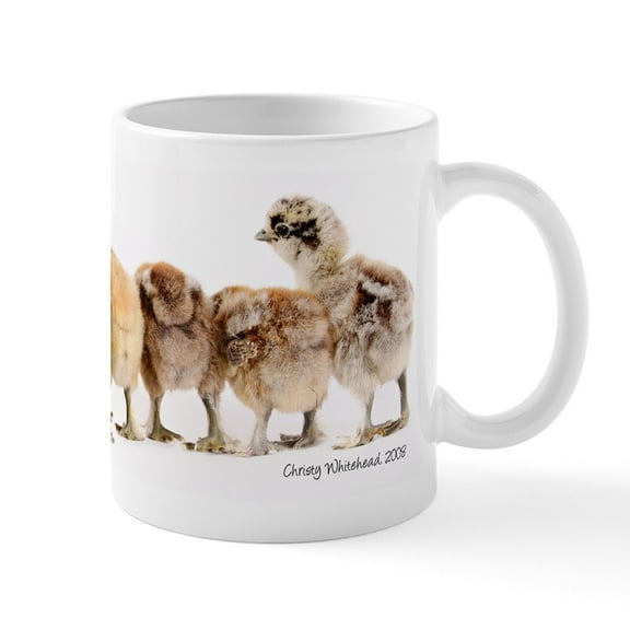 CafePress - Chicken Butts Mug - 11 oz Ceramic Mug - Novelty Coffee Tea Cup