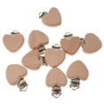 thumbnail image 1 of 2x10 Piezas De Madera De Soportes Para Chupete De Bebé Juguetes De Dentición En Forma De Corazón Hugo Pinza para chupete de madera, 1 of 10
