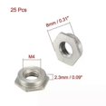 thumbnail image 3 of 25 piezas de tuercas de separación autoblocantes de cabeza hexagonal de acero al carbono con paso de rosca M3x05/M4x07mm para orificios ciegos (FS-M3-1/FS-M3-2/FS-M4-1/FS-M4-2), 3 of 5