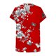 thumbnail image 5 of Tejiojio Women's Loose Casual V-Neck Button Front Raglan Sleeve Short Sleeve T-Shirt for Everyday Wear, 5 of 6