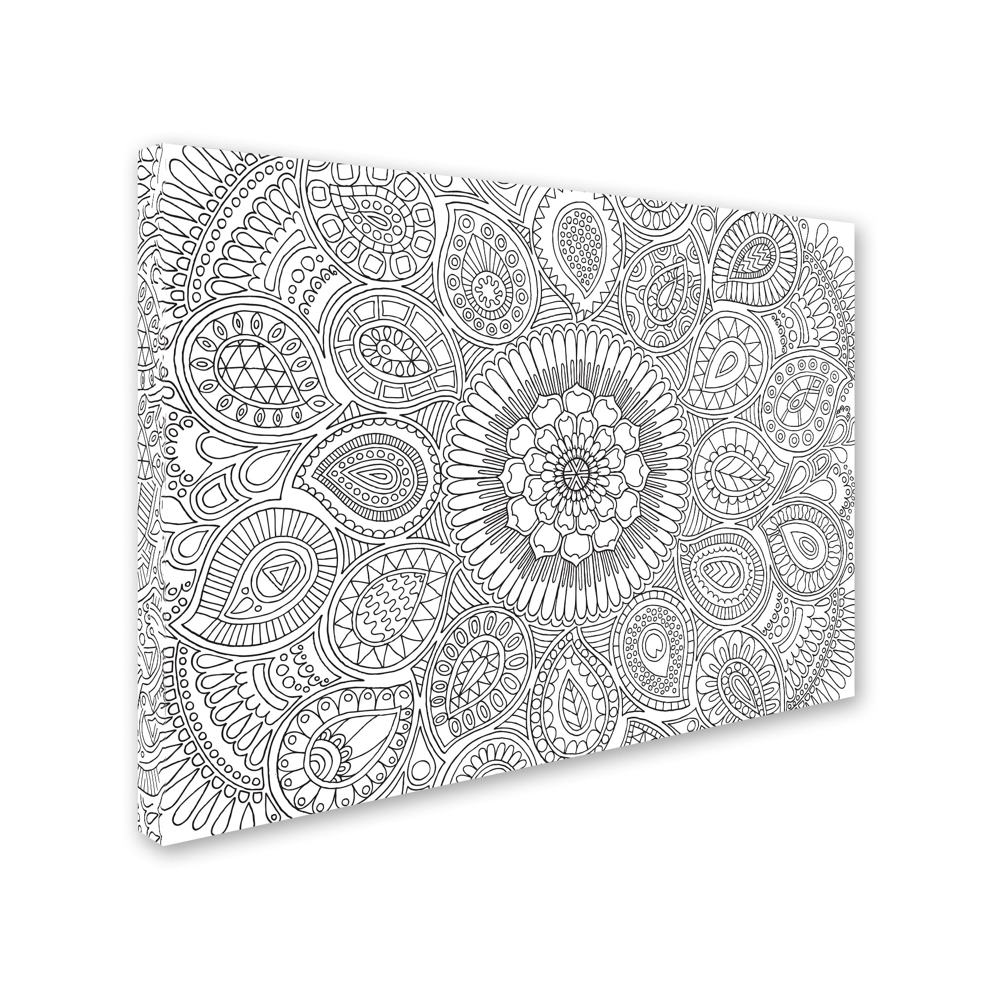 Trademark Fine Art "Paisley Mandala" Canvas Art by Hello Angel