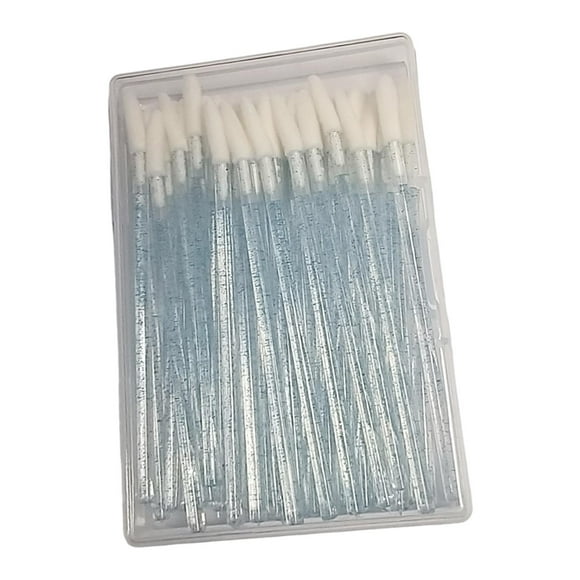 Pinceles de de oblicuos con contenedor para corrector shamjiam Pinceles de labios