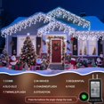 thumbnail image 3 of Cadena de luces JDGJYDS para exteriores, 30 m, 960 LED, color blanco frío, 3 of 6