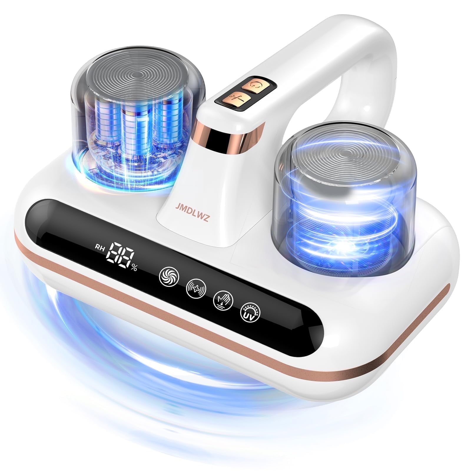 Mattress Vacuum Cleaner - 5-in-1 Cordless Bed Vacuum Cleaner, Powered by UV-C Light & Ultrasonic Technology, 16Kpa Strong Suction,Low Noise,Suitable for Dust, Pet Hair, Etc.