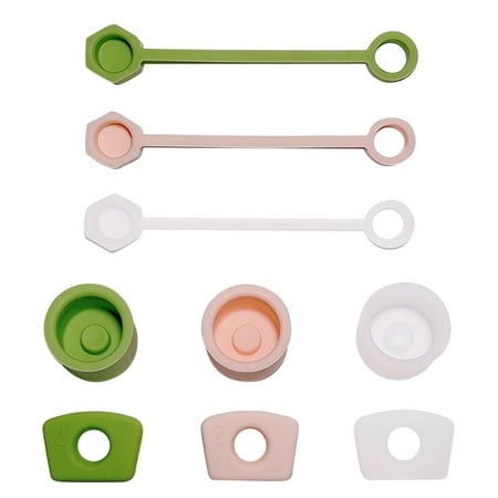 

PKJHGA Three Sets of Silicone Spill Plugs Kitchen Sealer Silicone Spill Stopper Set of 3 Compatible with Cup 1.0&2.0 30oz/40oz Cup Accessories Leak Stopper Including 3 Cover Cap 3 Square Spil