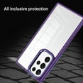 thumbnail image 5 of For Samsung Galaxy S23 Ultra Clear Transparent Hybrid Fusion Hard PC Shell Shockproof Colorful Frame Bumper Protective Case Cover fit Galaxy S23 Ultra - Pink, 5 of 7