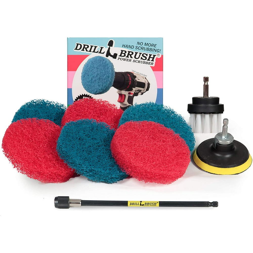 Drill Brush Drill Scrubber Attachment Scrub Brush Scouring Pads