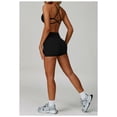 thumbnail image 3 of PISONIC Workout Sets for Women 2 Pieces Criss Cross Back Sports Bras Matching High Waist Butt Lifting Shorts Yoga Outfits, 3 of 11