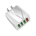 thumbnail image 1 of Fokuz 4 Port USB Travel Power Adapter Mobile Phone Charger US International Block Cube Plug For IPhone And IPad, 1 of 5