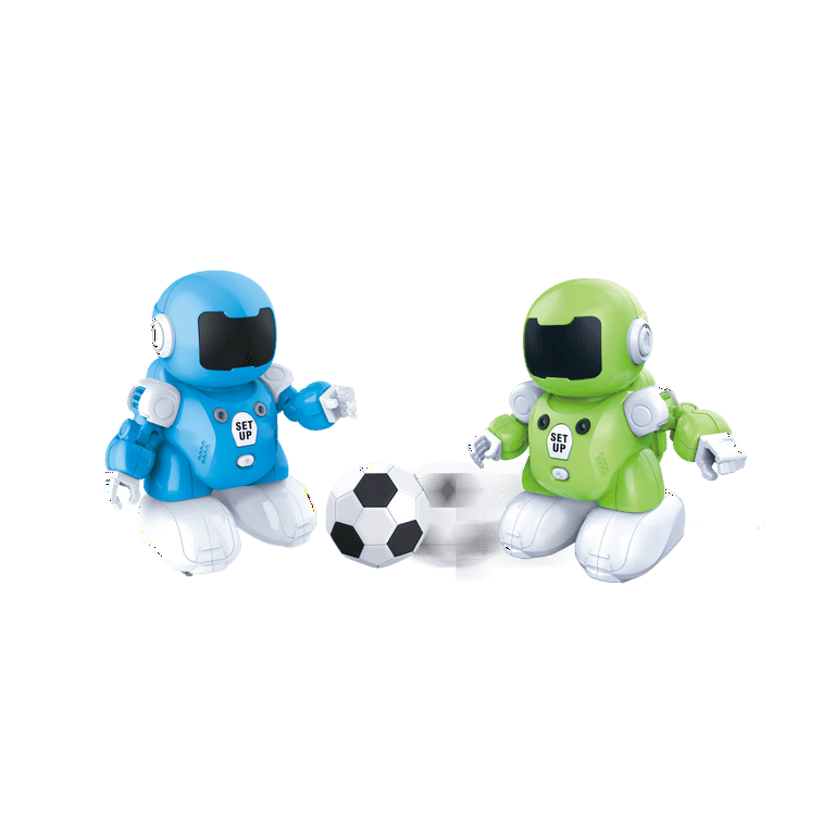 MUKIKIM SoccerBot – RC Soccer Robots. 2 Players Remote Control Soccer Game  for Kids. Tackle, Dribble & Shoot! Kick The Ball Into The Net & Score!