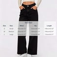 thumbnail image 3 of IUYRTFE Women Straight Leg Denim Jeans Button Zipper Pocket Long Pants for Casual Daily Wear, 3 of 5