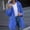 #0199-Blue, variant on TaTaai Women's Loose Fit Waterproof Hooded Jacket Casual Raincoat with Pockets for Daily Outdoor Weekend