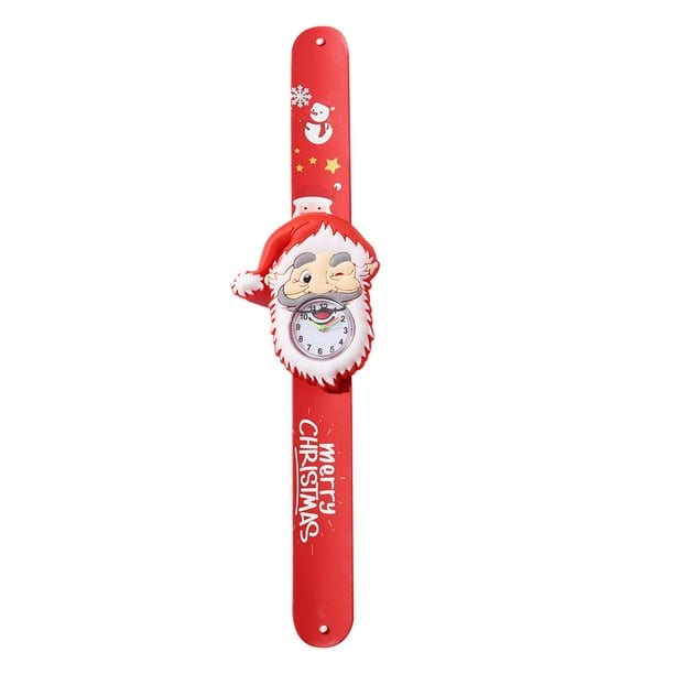 Bolsas de Regalo de Navidad,Pulsera de Aplauso de Mano Del Reloj de Navidad para Niños,Regalos de Niños Decorados con Pvc Ajustable,Regalos de Navidad para Niños,,