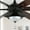 Black, variant on Chords Attic 72" Ceiling Fan with LED Light Kit - 8-Blade Reversible DC Motor, 6-Speed Remote Control, Timer, Ultra Quiet for Bedroom, Living Room