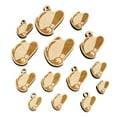 thumbnail image 1 of Paint Brush Splatter Wood Mini Charms Shapes DIY Craft Jewelry - With Hole - 25mm (7pcs), 1 of 7
