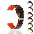 thumbnail image 5 of COSMOBETTY 1Pcs 20mm Blue Black Silicone Watch Band Strap Replacement for Daily Use Workout Any Occasion, 5 of 8