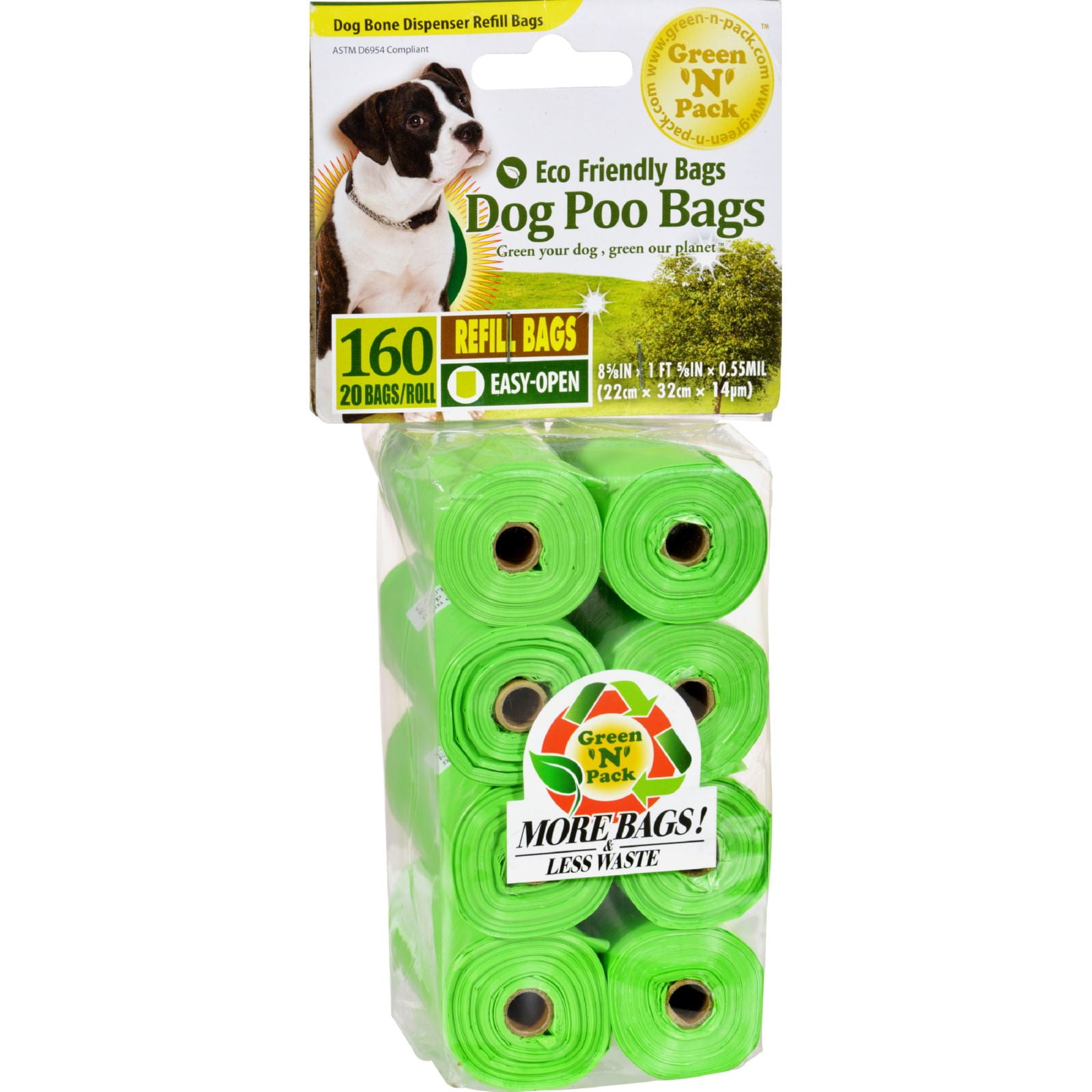 EcoFriendly Bags Dog Poo Bags Refill 160 Pack
