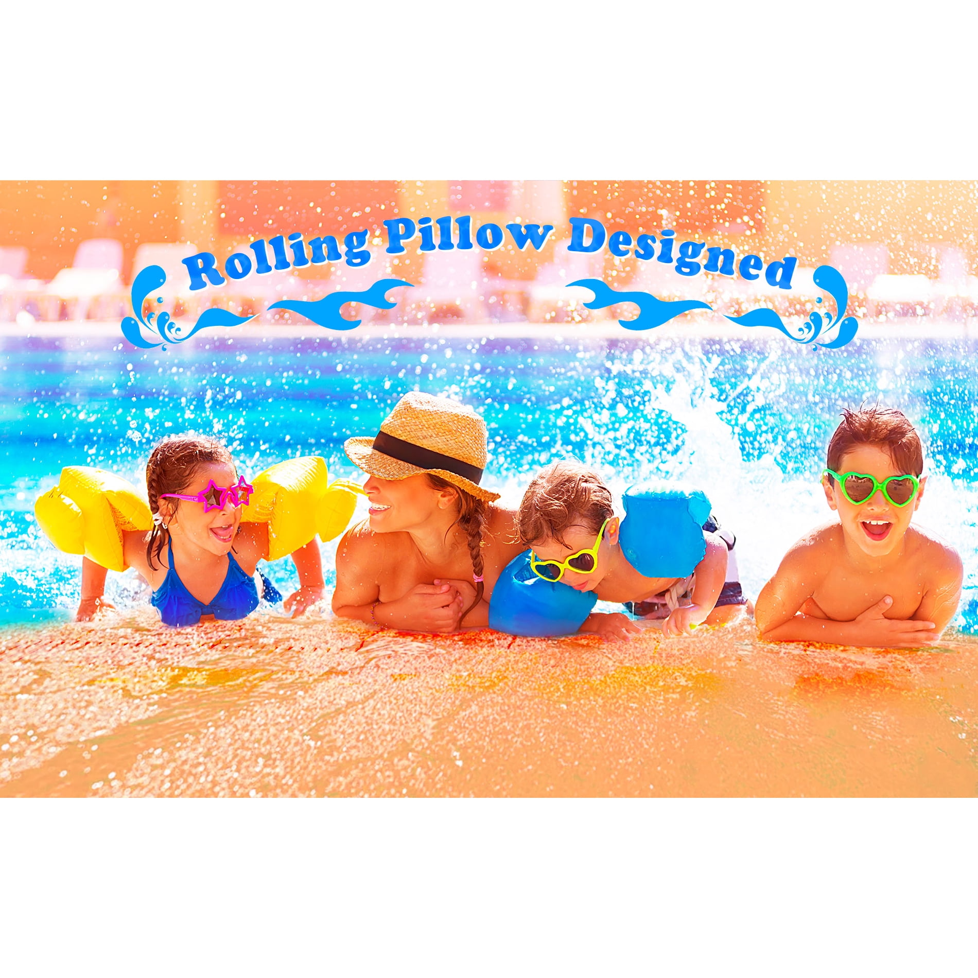 CIPACHO 3-Layer XPE Floating Water Mat with Storage Straps, 15' x 6', Orange CIPACHO 3-Layer XPE Floating Water Mat with Storage Straps, 15' x 6', Orange