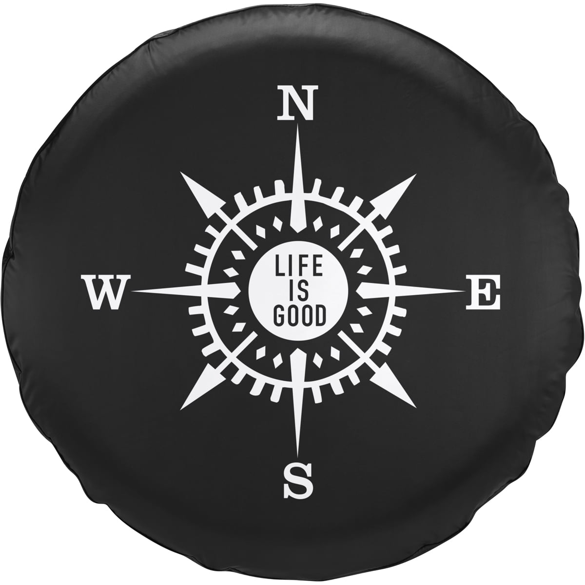 Life is Good. Tire Cover LIG Compass, Night Black