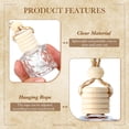 thumbnail image 4 of Ambientador BBTO para coche, botella de perfume colgante de cristal, 50 unidades, 4 of 6