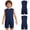 Navy Blue, variant on Boys Girls Autism Sensory Jumpsuit Special Needs Adaptive Clothing Casual Playsuit Anti-Strip Romper Bodysuit White 8