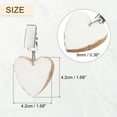 thumbnail image 2 of Pesas para mantel de mármol dorado en forma de corazón de 4 piezas con clip de metal, blanco, 2 of 7