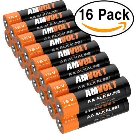 16 Pack Aa Batteries Ultra Power Lr6 Alkaline Battery 1 5 V Non Rechargeable Walmart Com