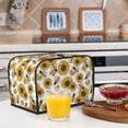 thumbnail image 5 of Toaster Covers 2 Slice, Sunflowers and Bees Waterproof Bread Machine Cover Fits for Standard 2 Slice Toasters, Home Decor Toaster Protection with Hanging Rope, 5 of 7