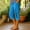 Blue, variant on JUSLIO Capris for Women High Waist, with Pockets Drawstring Casual Everyday Linen Capris